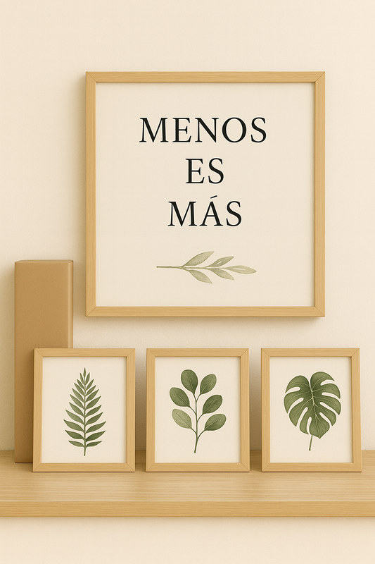 Pack de 3 Laminas Botánicas - Naturaleza en Casa